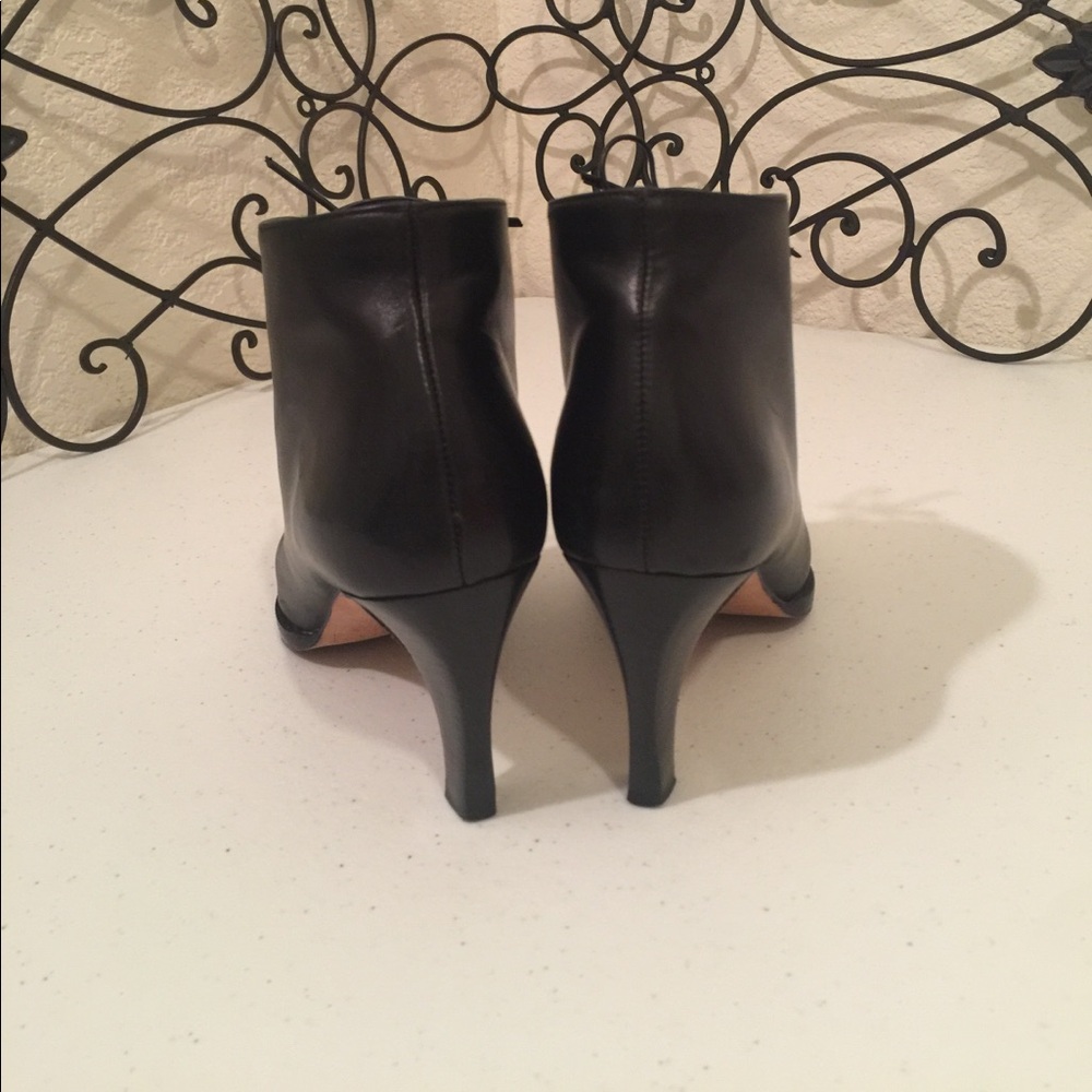 Black Leather Ankle Boots 5.5 - Picture 6 of 11